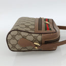 GUCCI GG Supreme Web Sherry Line Bag PVC Beige Gold 001 44 6655 Auth ep13643-4