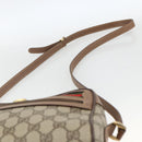 GUCCI GG Supreme Web Sherry Line Bag PVC Beige Gold 001 44 6655 Auth ep13643-8