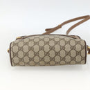 GUCCI GG Supreme Web Sherry Line Bag PVC Beige Gold 001 44 6655 Auth ep13643-5