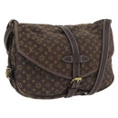 LOUIS VUITTON Monogram Idylle Saumur PM Shoulder Bag Brown M95227 Auth ep13645-1