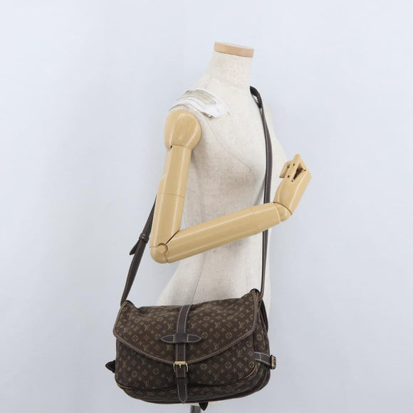 LOUIS VUITTON Monogram Idylle Saumur PM Shoulder Bag Brown M95227 Auth ep13645