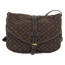 LOUIS VUITTON Monogram Idylle Saumur PM Shoulder Bag Brown M95227 Auth ep13645-13