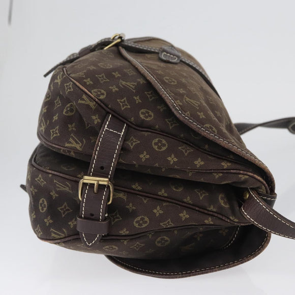 LOUIS VUITTON Monogram Idylle Saumur PM Shoulder Bag Brown M95227 Auth ep13645