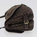 LOUIS VUITTON Monogram Idylle Saumur PM Shoulder Bag Brown M95227 Auth ep13645-4