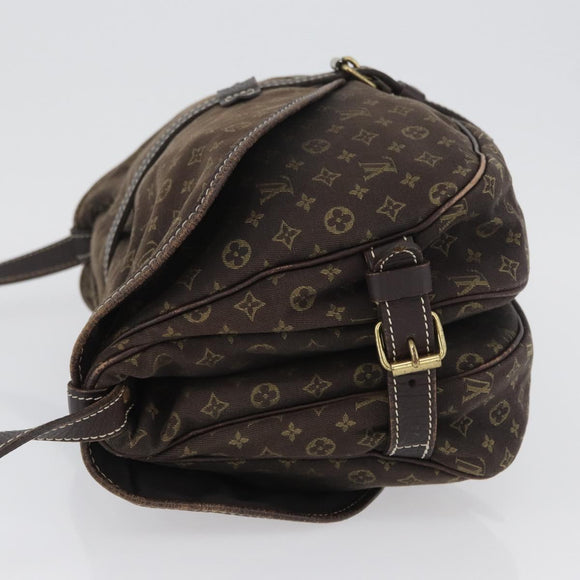 LOUIS VUITTON Monogram Idylle Saumur PM Shoulder Bag Brown M95227 Auth ep13645