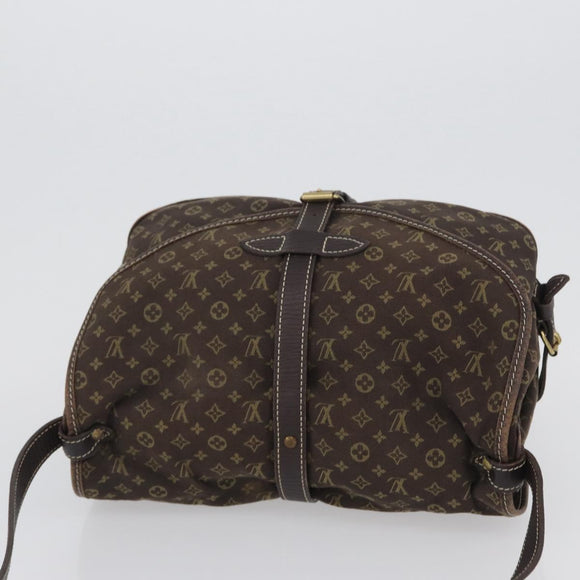 LOUIS VUITTON Monogram Idylle Saumur PM Shoulder Bag Brown M95227 Auth ep13645