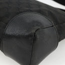 GUCCI GG Canvas Shoulder Bag Black Silver 114273 Auth ep13647-9