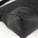 GUCCI GG Canvas Shoulder Bag Black Silver 114273 Auth ep13647-14