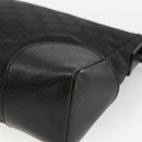 GUCCI GG Canvas Shoulder Bag Black Silver 114273 Auth ep13647-15