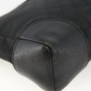 GUCCI GG Canvas Shoulder Bag Black Silver 114273 Auth ep13647-16