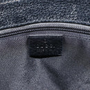 GUCCI GG Canvas Shoulder Bag Black Silver 114273 Auth ep13647-18