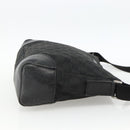 GUCCI GG Canvas Shoulder Bag Black Silver 114273 Auth ep13647-4