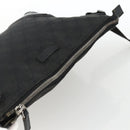 GUCCI GG Canvas Shoulder Bag Black Silver 114273 Auth ep13647-6