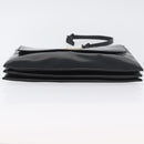 GUCCI Shoulder Bag Patent leather Black Gold Auth ep13648-11