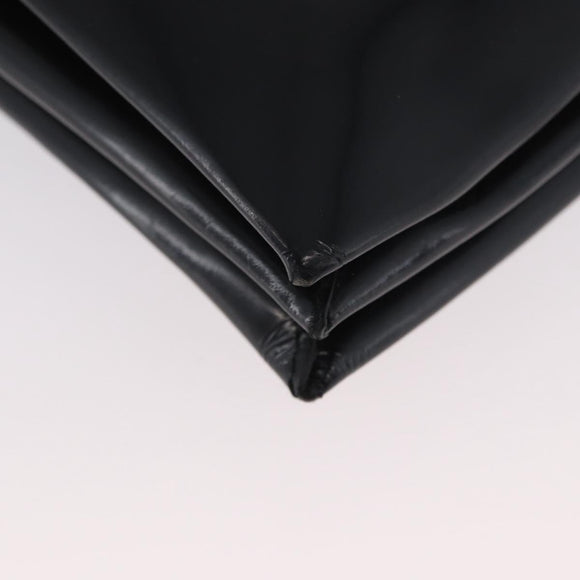 GUCCI Shoulder Bag Patent leather Black Gold Auth ep13648