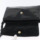 GUCCI Shoulder Bag Patent leather Black Gold Auth ep13648-17