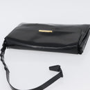 GUCCI Shoulder Bag Patent leather Black Gold Auth ep13648-7