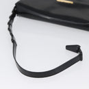 GUCCI Shoulder Bag Patent leather Black Gold Auth ep13648-8