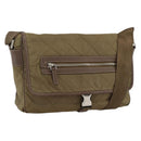 PRADA Shoulder Bag Nylon Brown Silver Auth ep13655-1