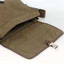 PRADA Shoulder Bag Nylon Brown Silver Auth ep13655-19