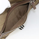 PRADA Shoulder Bag Nylon Brown Silver Auth ep13655-25
