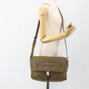 PRADA Shoulder Bag Nylon Brown Silver Auth ep13655-26