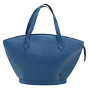 LOUIS VUITTON Epi Saint Jacques Shoulder Bag Blue M52275 LV Auth ep13657-13