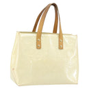 LOUIS VUITTON Monogram Vernis Reade PM Hand Bag Perle M91336 LV Auth ep13659-1