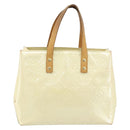 LOUIS VUITTON Monogram Vernis Reade PM Hand Bag Perle M91336 LV Auth ep13659-13