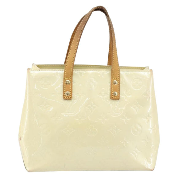 LOUIS VUITTON Monogram Vernis Reade PM Hand Bag Perle M91336 LV Auth ep13659
