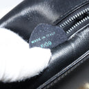 CELINE Gancini Shoulder Bag Leather Black Gold Auth ep13660-12