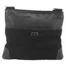 GUCCI Guccissima Shoulder Bag Canvas Black Silver 161822 Auth ep13661-2