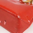 LOUIS VUITTON Monogram Vernis Reade PM Handtas Rood Rouge M91088 LV Auth ep13664-9