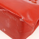 LOUIS VUITTON Monogram Vernis Reade PM Handtas Rood Rouge M91088 LV Auth ep13664-15
