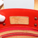 LOUIS VUITTON Monogram Vernis Reade PM Handtas Rood Rouge M91088 LV Auth ep13664-10