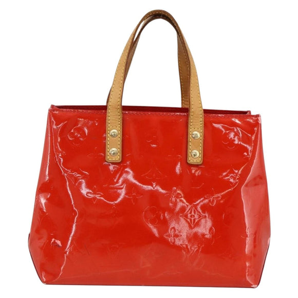LOUIS VUITTON Monogram Vernis Reade PM Handtas Rood Rouge M91088 LV Auth ep13664