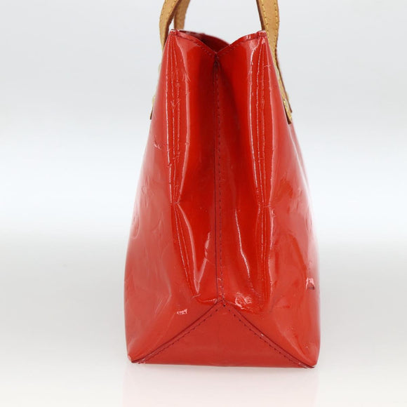 LOUIS VUITTON Monogram Vernis Reade PM Handtas Rood Rouge M91088 LV Auth ep13664