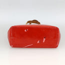 LOUIS VUITTON Monogram Vernis Reade PM Handtas Rood Rouge M91088 LV Auth ep13664-5
