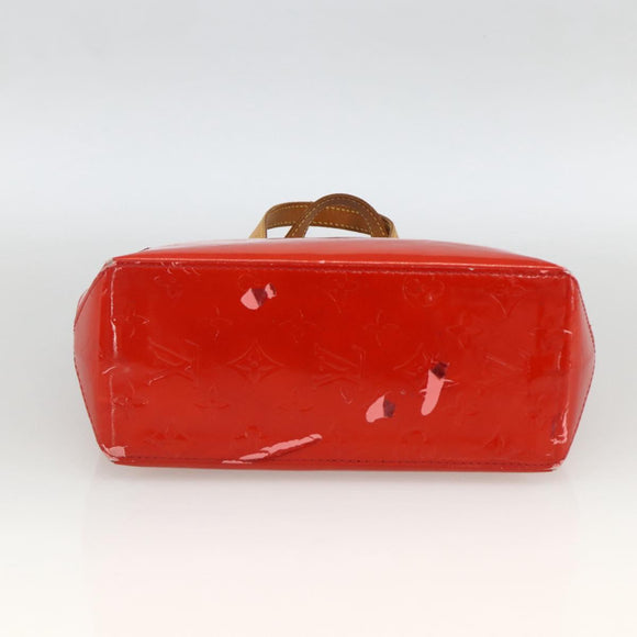 LOUIS VUITTON Monogram Vernis Reade PM Handtas Rood Rouge M91088 LV Auth ep13664