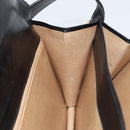 CELINE Horse Carriage Shoulder Bag Leather Black Gold Auth ep13665-19