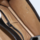 CELINE Horse Carriage Shoulder Bag Leather Black Gold Auth ep13665-23