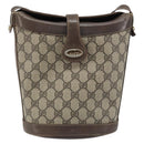 GUCCI GG Supreme Umhängetasche PVC Beige Gold Auth ep13670-13
