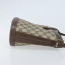 GUCCI GG Supreme Umhängetasche PVC Beige Gold Auth ep13670-3