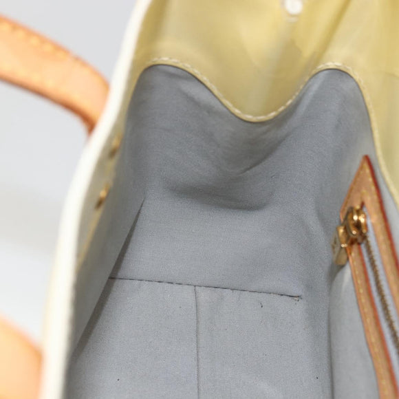 LOUIS VUITTON Monogram Vernis Reade PM Hand Bag Perle M91336 LV Auth ep13671