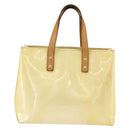 LOUIS VUITTON Monogram Vernis Reade PM Hand Bag Perle M91336 LV Auth ep13671-13