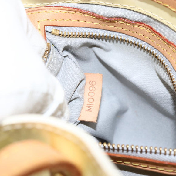 LOUIS VUITTON Monogram Vernis Reade PM Hand Bag Perle M91336 LV Auth ep13671