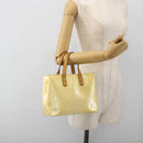 LOUIS VUITTON Monogram Vernis Reade PM Hand Bag Perle M91336 LV Auth ep13671-21