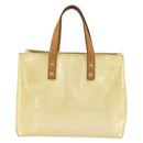 LOUIS VUITTON Monogram Vernis Reade PM Hand Bag Perle M91336 LV Auth ep13671-2
