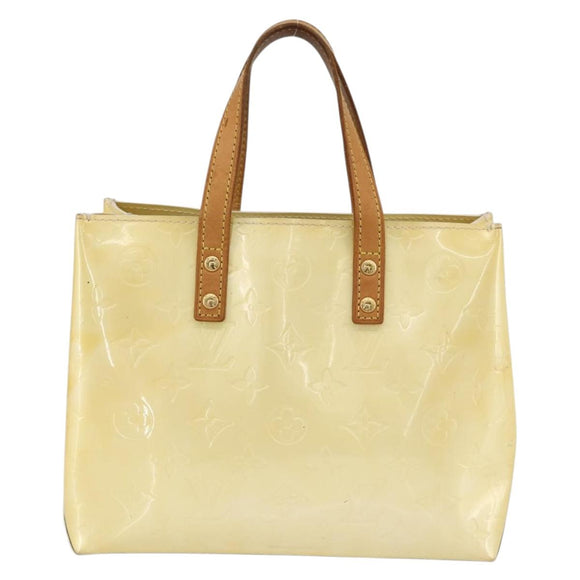 LOUIS VUITTON Monogram Vernis Reade PM Hand Bag Perle M91336 LV Auth ep13671