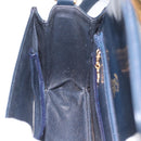 GUCCI Shoulder Bag Leather Navy Gold Auth ep13673-21